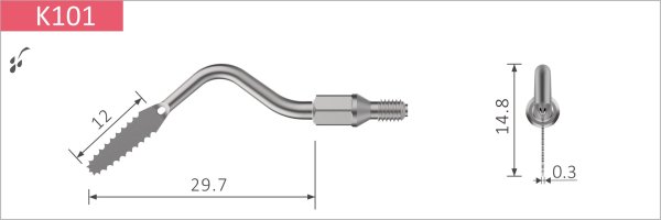 Chirurgische Spitze. Minimalinvasive Chirurgie - Axial